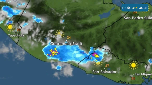 maltempo, vulcano, guatemala, temporale
